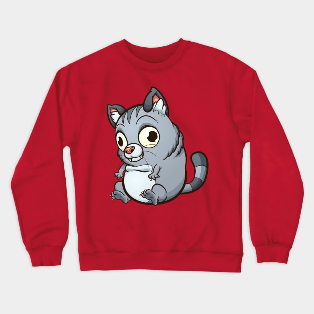 Fat cat Crewneck Sweatshirt by memoangeles